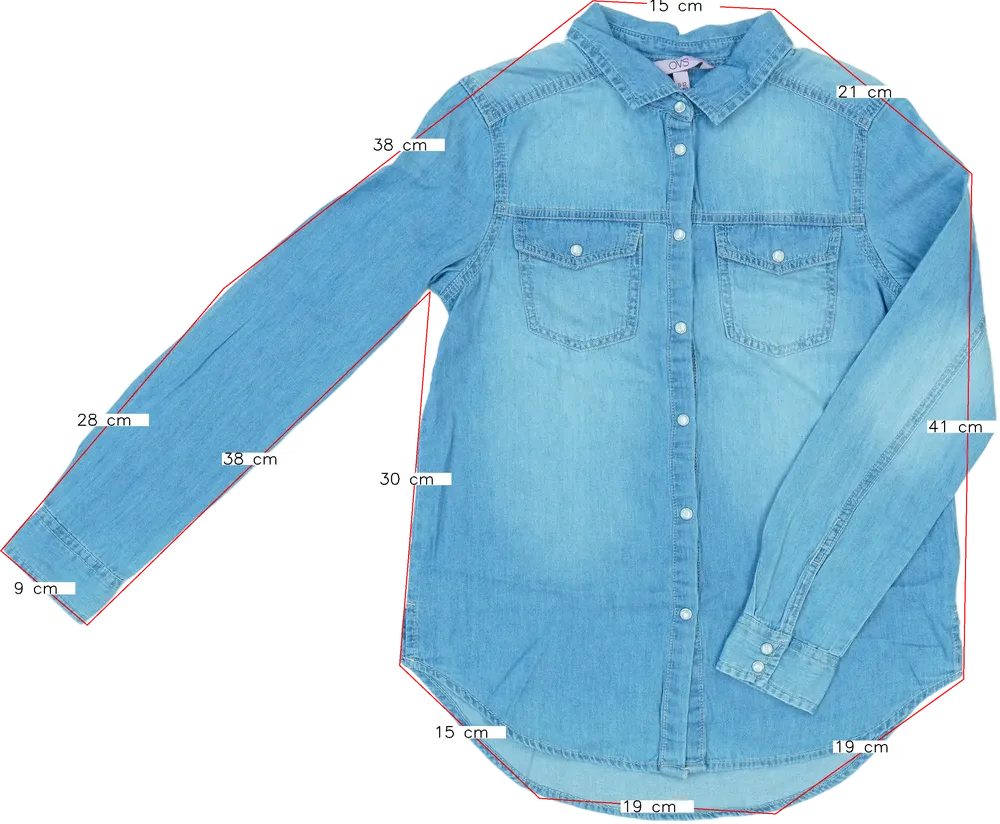 Kék OVS Blúz EU 152 / UK 12 év / US 12 év/L