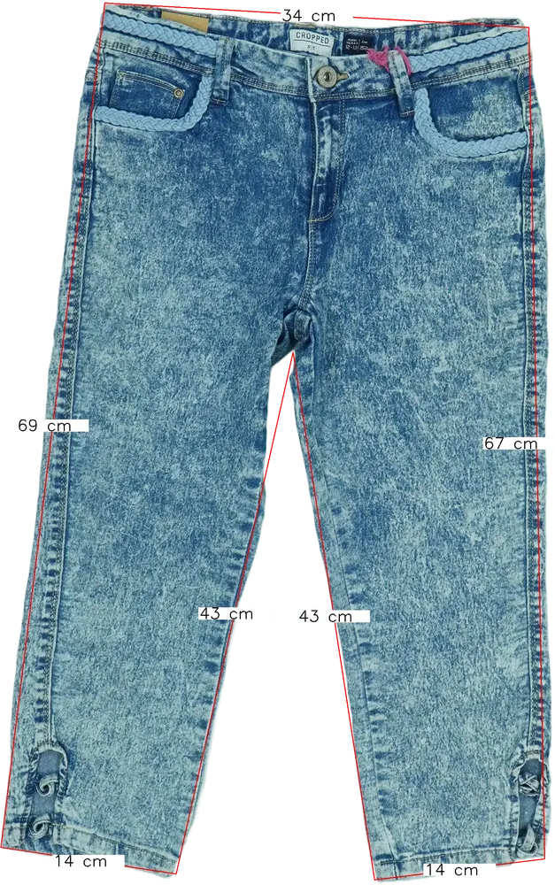 Kék Benetton Farmernadrág EU 158 / UK 13 év / US 14 év/XL