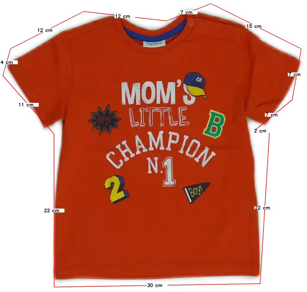 Sárga (narancs) OVS - Fagottino Póló EU 92 / UK 2 év / US 2T