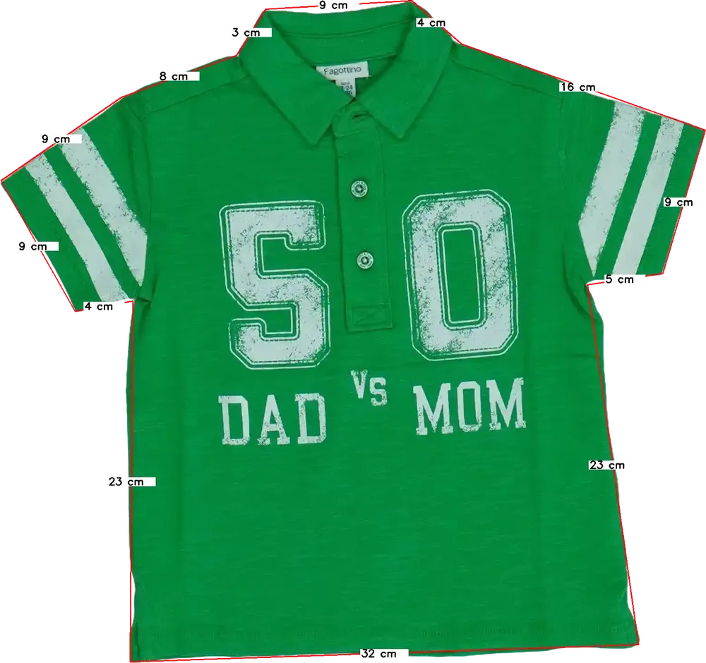 Zöld OVS - Fagottino Galléros póló EU 92 / UK 2 év / US 2T