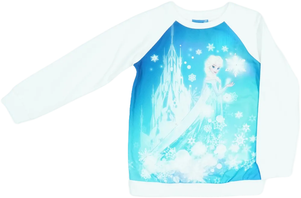 Fehér Disney Pulóver EU 128 / UK 8 év / US 8 év/M