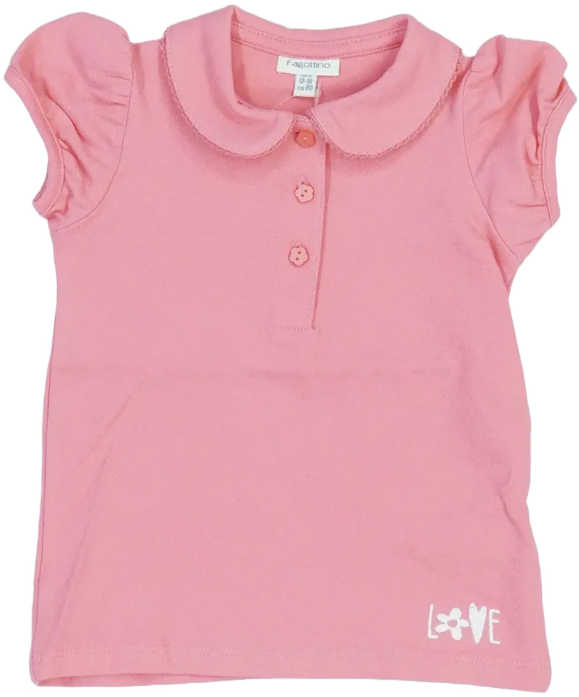 Rózsaszín OVS - Fagottino Galléros póló EU 86 / UK 12-18 hónap / US 18 hónap