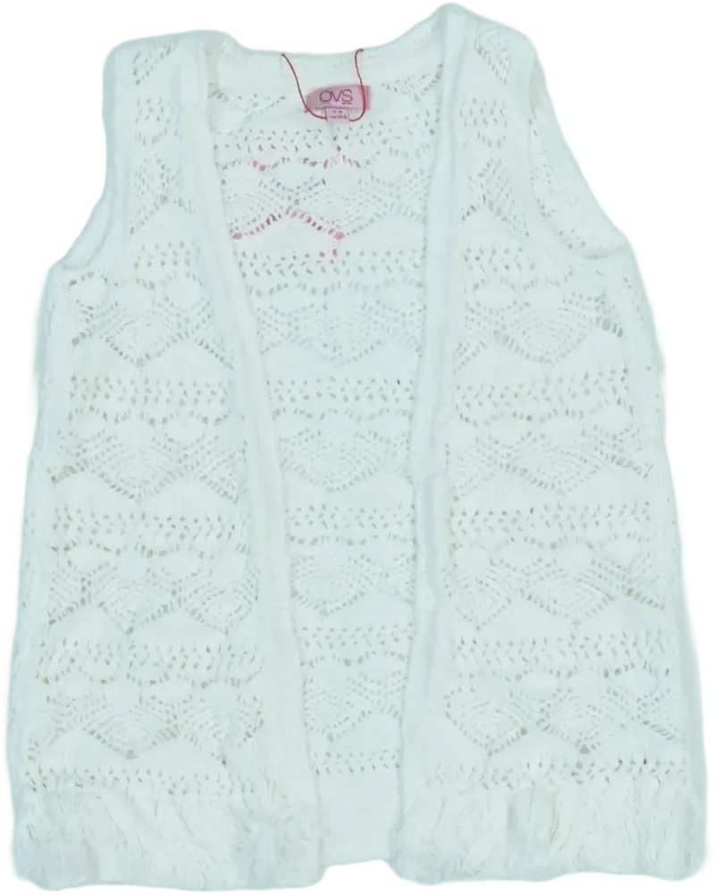 Fehér OVS Mellény EU 104 / UK 4 év / US 4T/XS