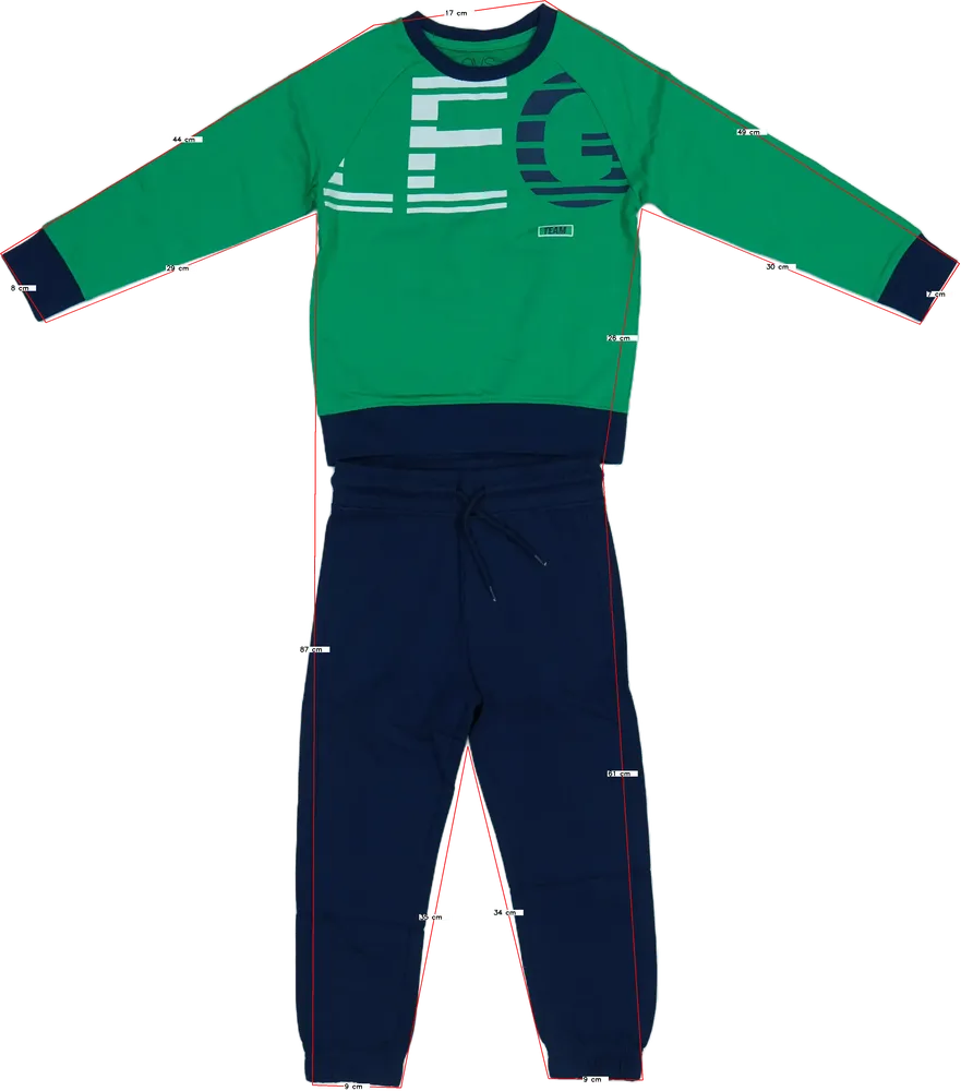 Green OVS 2-piece set - Top &amp; Bottom EU 104 / UK 4 years / US 4T/XS