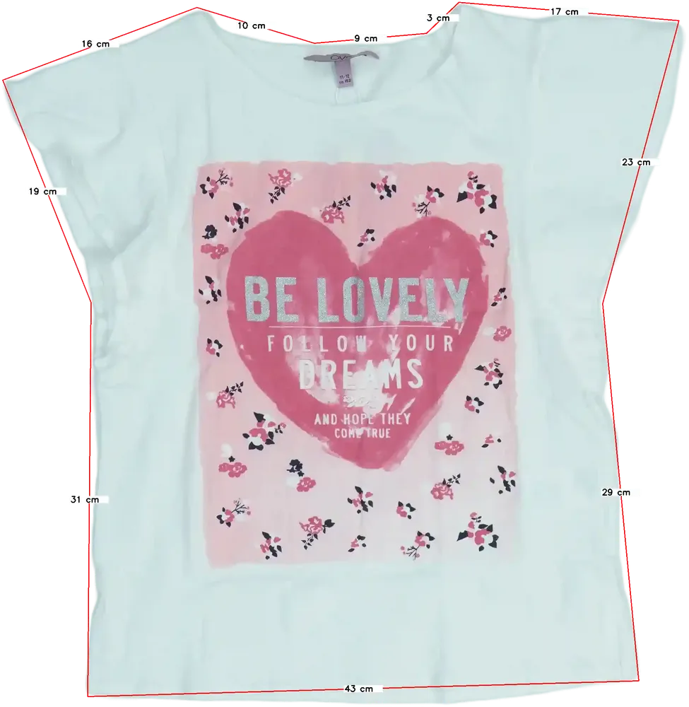 Fehér OVS Póló EU 152 / UK 12 év / US 12 év/L