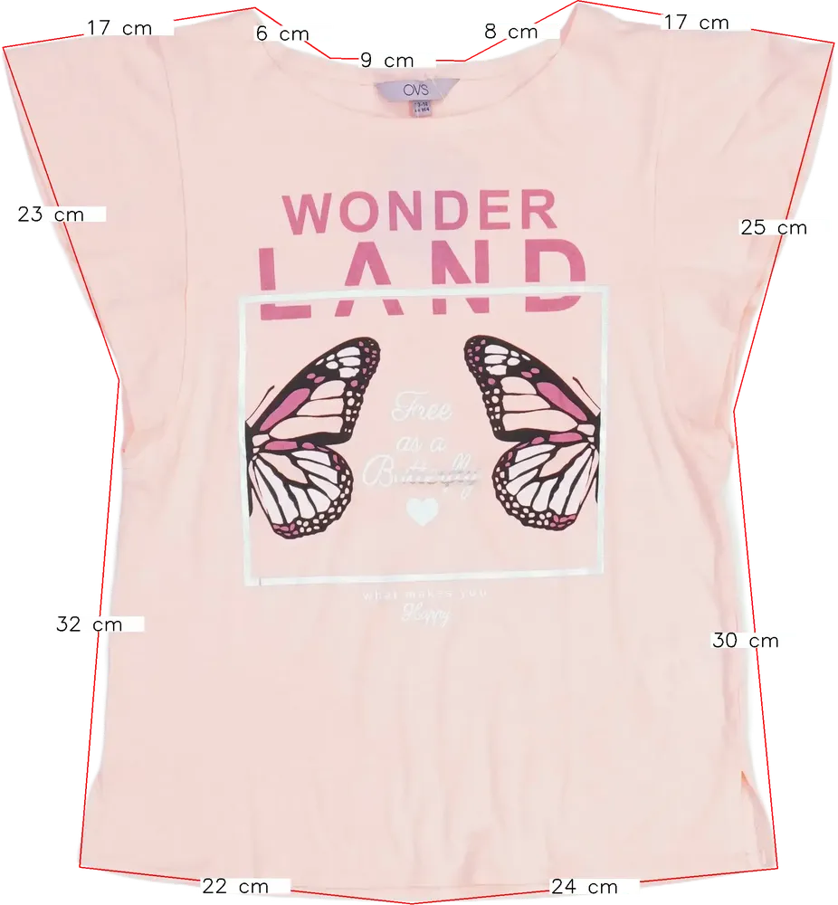 Rózsaszín OVS Póló EU 164 / UK 14 év / US 14 év/XL