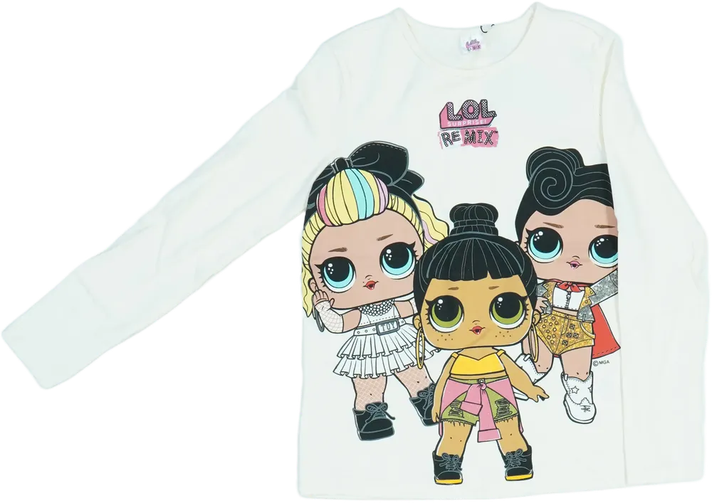Barna LOL Hosszú ujjú felső EU 134 / UK 9 év / US 9 év/L