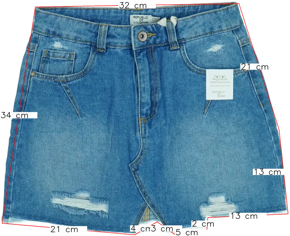 Kék OVS Szoknya EU 146 / UK 11 év / US 12 év/L