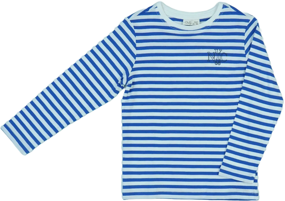 Kék OVS Hosszú ujjú felső EU 116 / UK 6 év / US 6 év/S