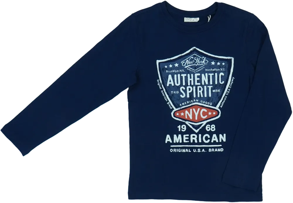 Kék OVS Hosszú ujjú felső EU 134 / UK 9 év / US 9 év/L