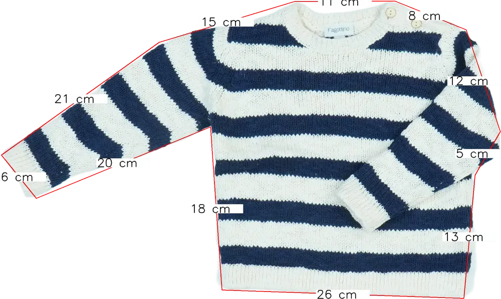 Többszínű OVS - Fagottino Kötött pulcsi EU 80 / UK 9-12 hónap / US 12 hónap