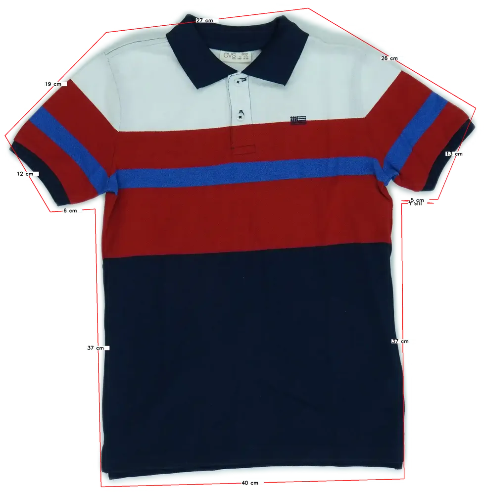 Többszínű OVS Galléros póló EU 140 / UK 10 év / US 10 év/L
