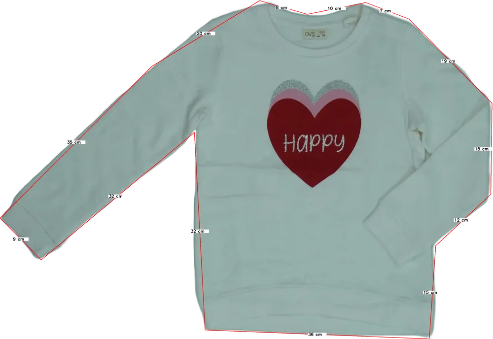 Fehér OVS Pulóver EU 134 / UK 9 év / US 9 év/L