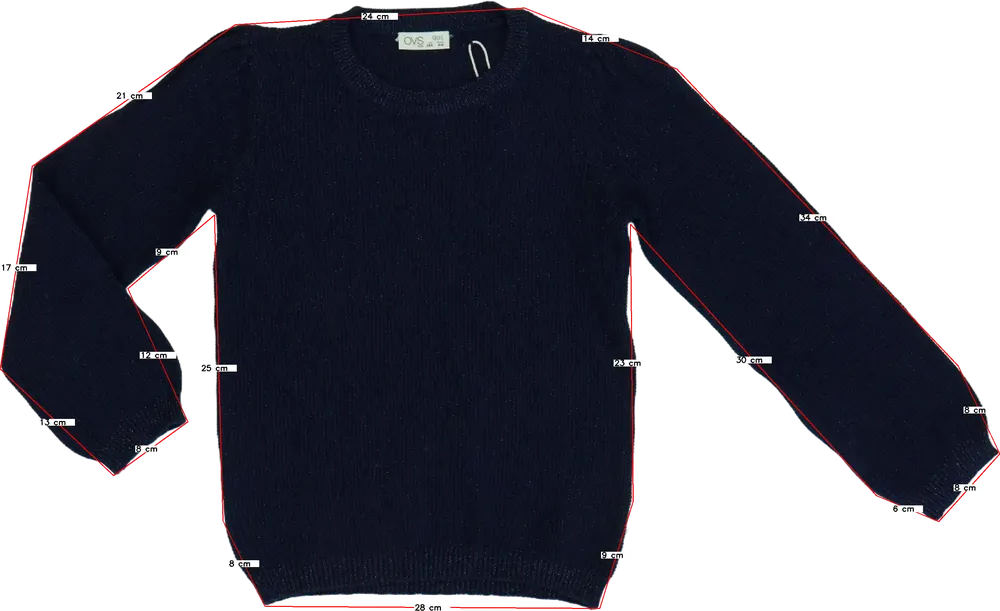 Kék OVS Kötött pulcsi EU 134 / UK 9 év / US 9 év/L