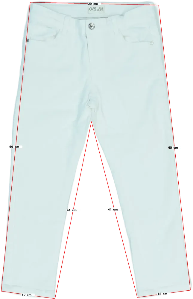 Fehér OVS Farmernadrág EU 122 / UK 7 év / US 7 év/M