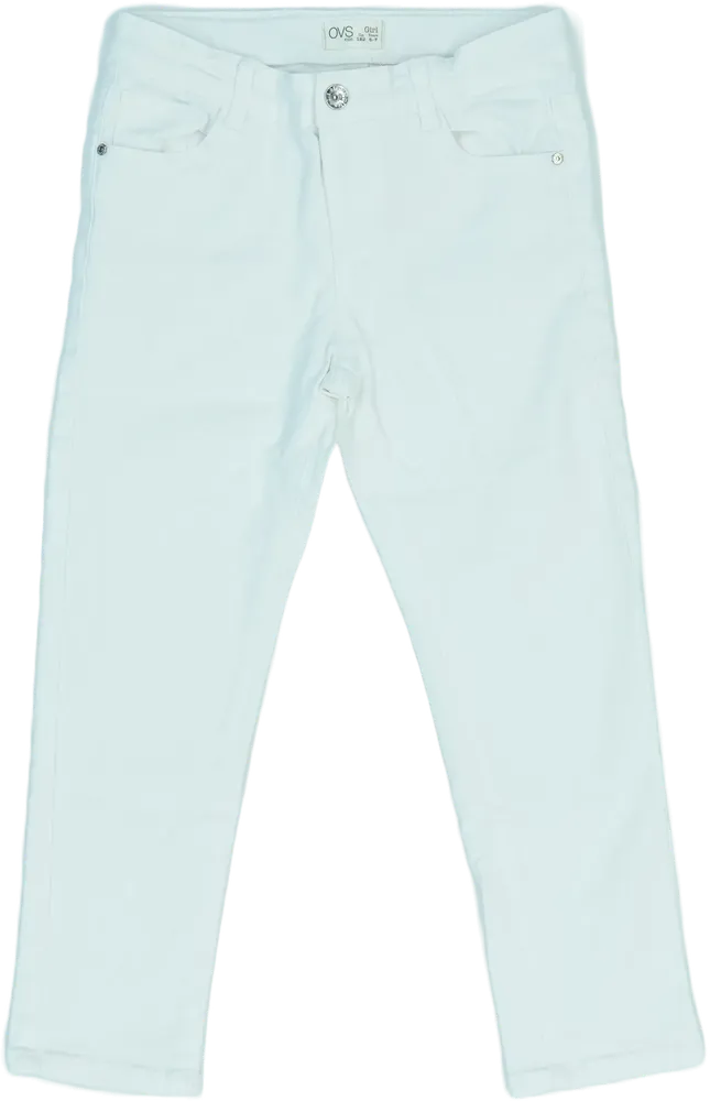 Fehér OVS Farmernadrág EU 122 / UK 7 év / US 7 év/M