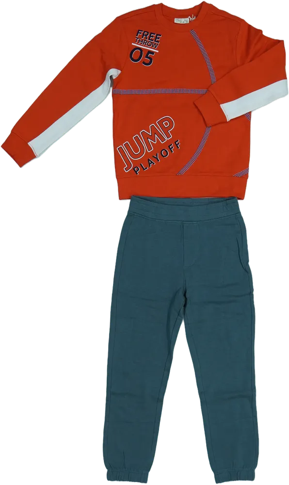 Piros OVS 2 részes szett - Felsőruházat és nadrág EU 128 / UK 8 év / US 8 év/M