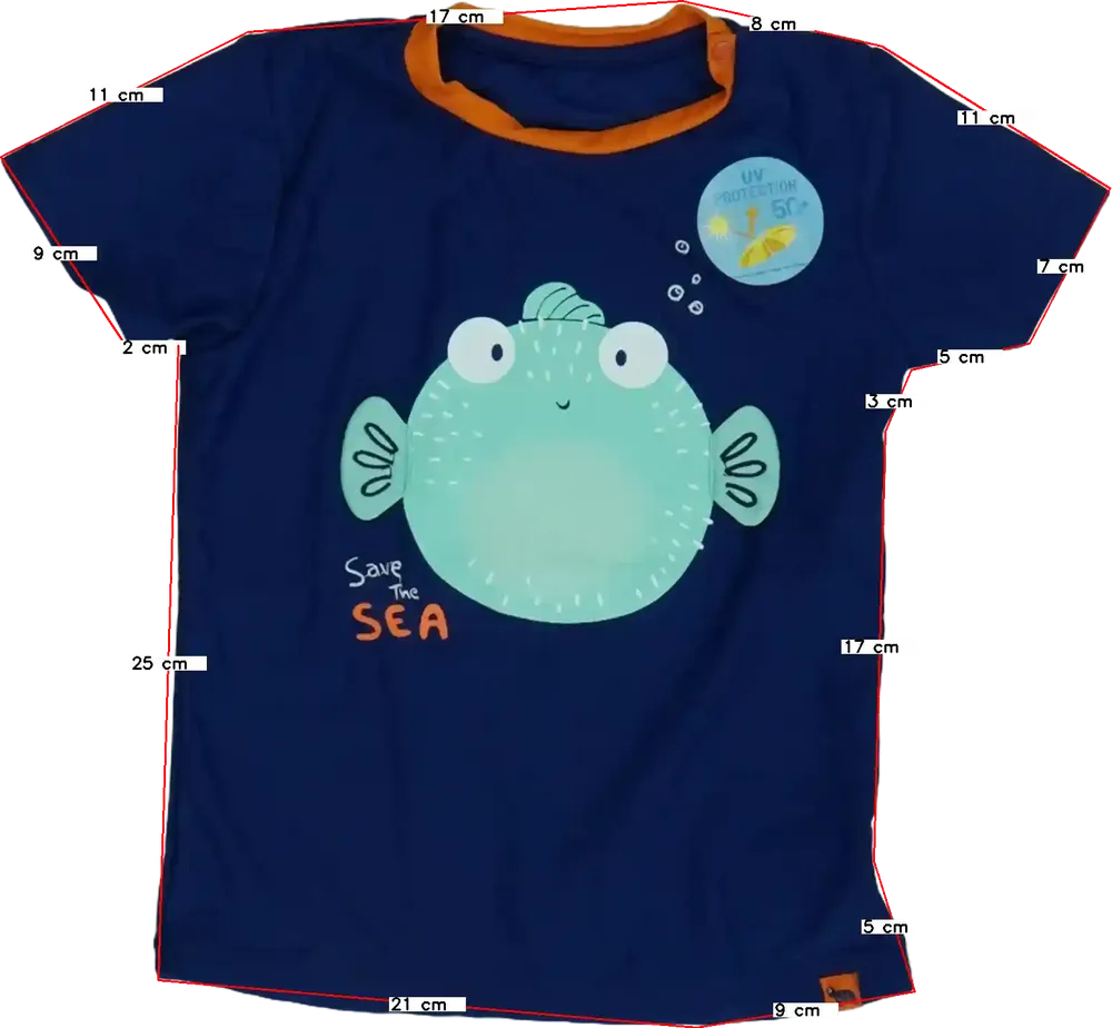 Kék OVS Napvédő felső EU 98 / UK 3 év / US 3T