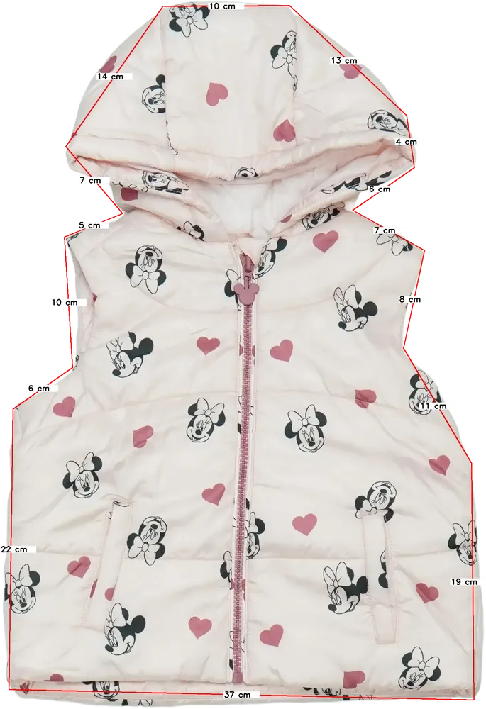 Rózsaszín Disney Mellény EU 80 / UK 9-12 hónap / US 12 hónap