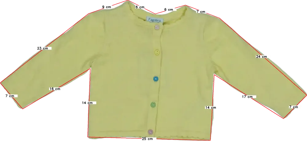 Sárga OVS - Fagottino Kardigán EU 74 / UK 6-9 hónap / US 6-9 hónap