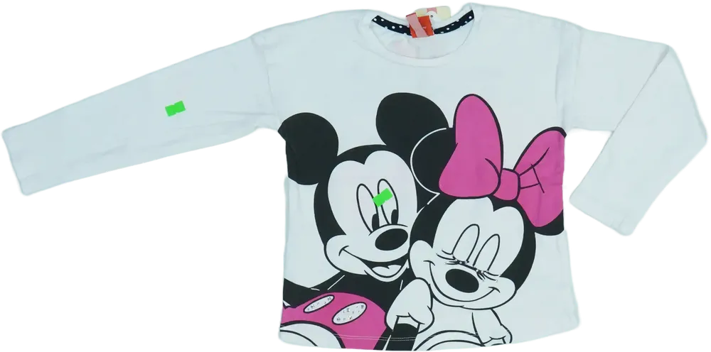 Fehér Disney Hosszú ujjú felső EU 110 / UK 5 év / US 5 év/XS
