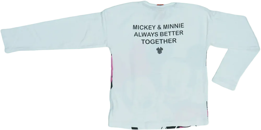Fehér Disney Hosszú ujjú felső EU 134 / UK 9 év / US 9 év/L