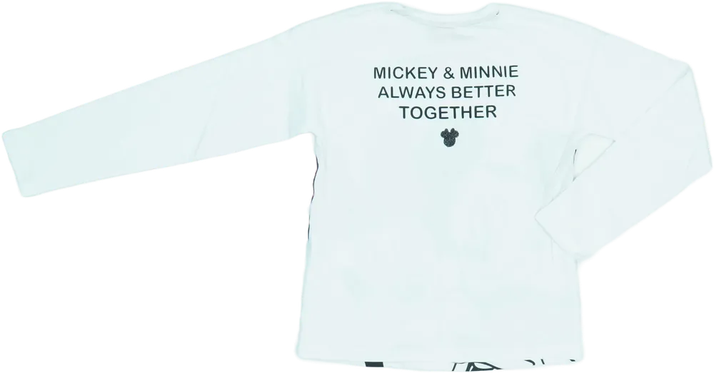 Fehér Disney Hosszú ujjú felső EU 140 / UK 10 év / US 10 év/L