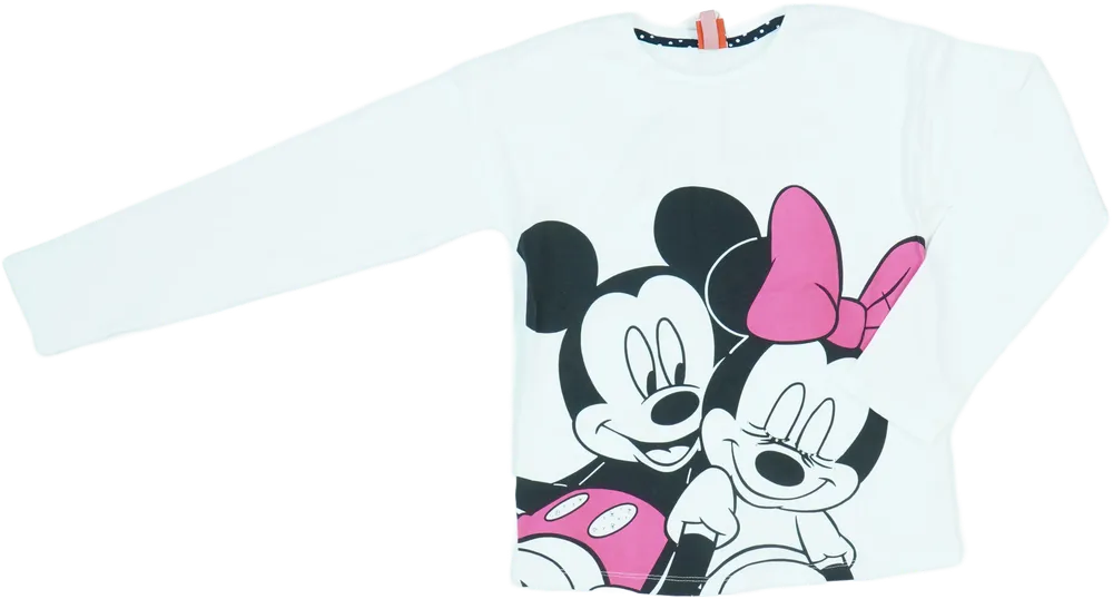 Fehér Disney Hosszú ujjú felső EU 140 / UK 10 év / US 10 év/L