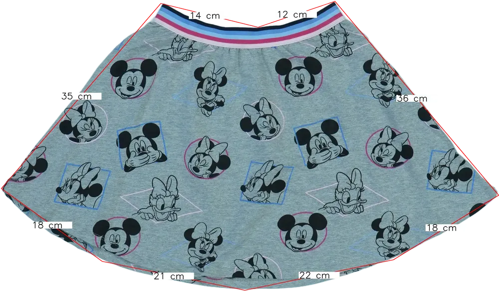 Szürke Disney Szoknya EU 134 / UK 9 év / US 9 év/L