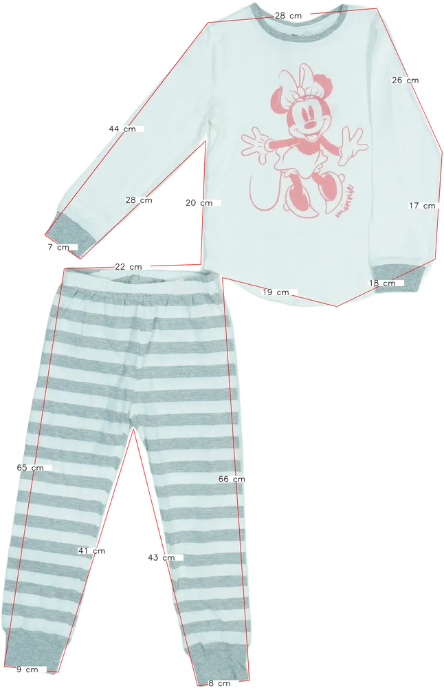 Fehér Disney Pizsama EU 116 / UK 6 év / US 6 év/S