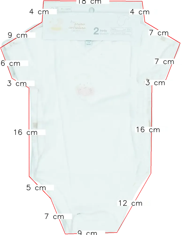Rózsaszín OVS - Fagottino Csomag - Body EU 68 / UK 3-6 hónap / US 3-6 hónap