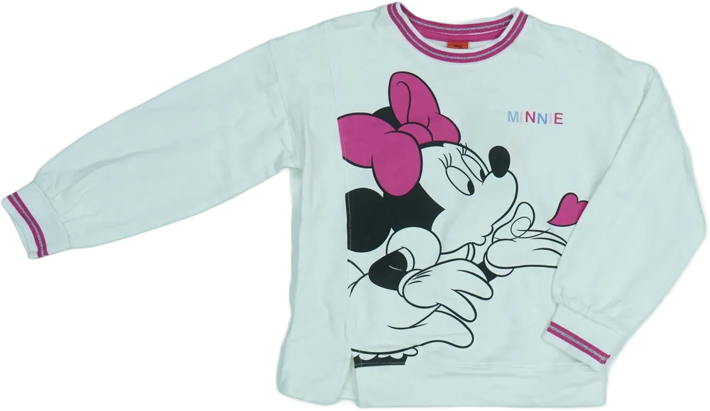 Fehér Disney Pulóver EU 128 / UK 8 év / US 8 év/M
