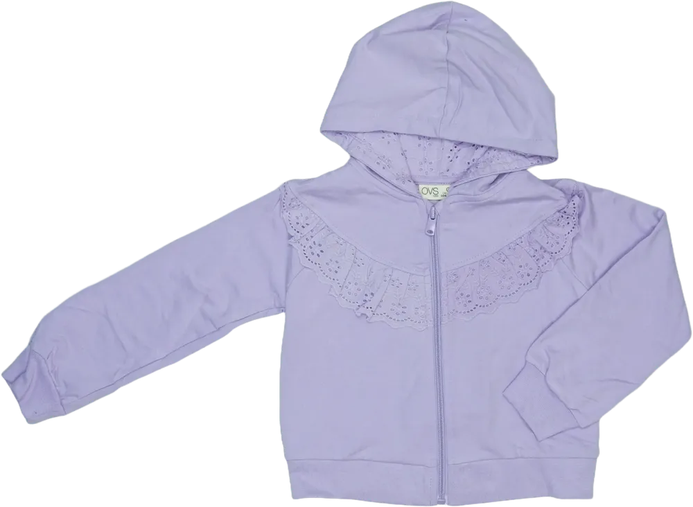 Lila OVS Kapucnis pulóver EU 122 / UK 7 év / US 7 év/M