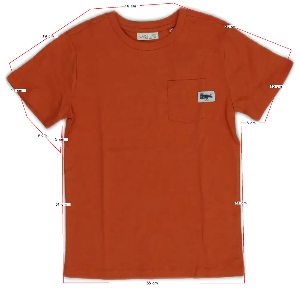Sárga (narancs) OVS Póló EU 134 / UK 9 év / US 9 év/L