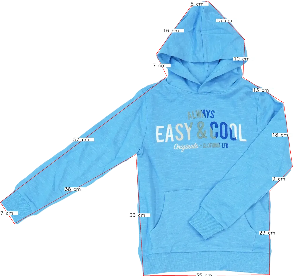 Kék OVS Kapucnis pulóver EU 128 / UK 8 év / US 8 év/M