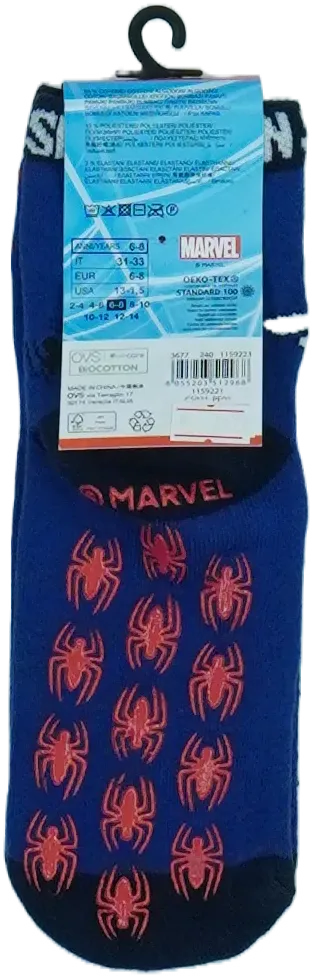 Kék Marvel Zokni EU 33