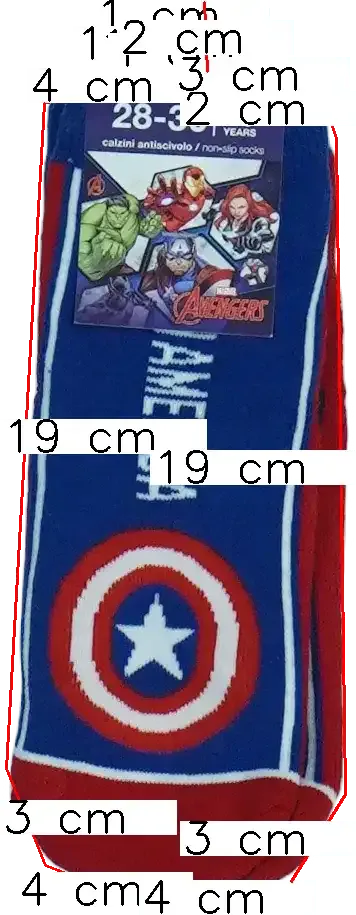 Kék Marvel Zokni EU 30