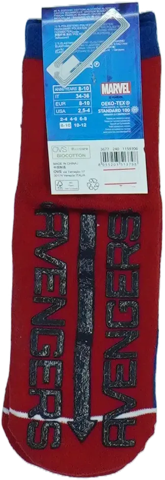 Kék Marvel Zokni EU 36