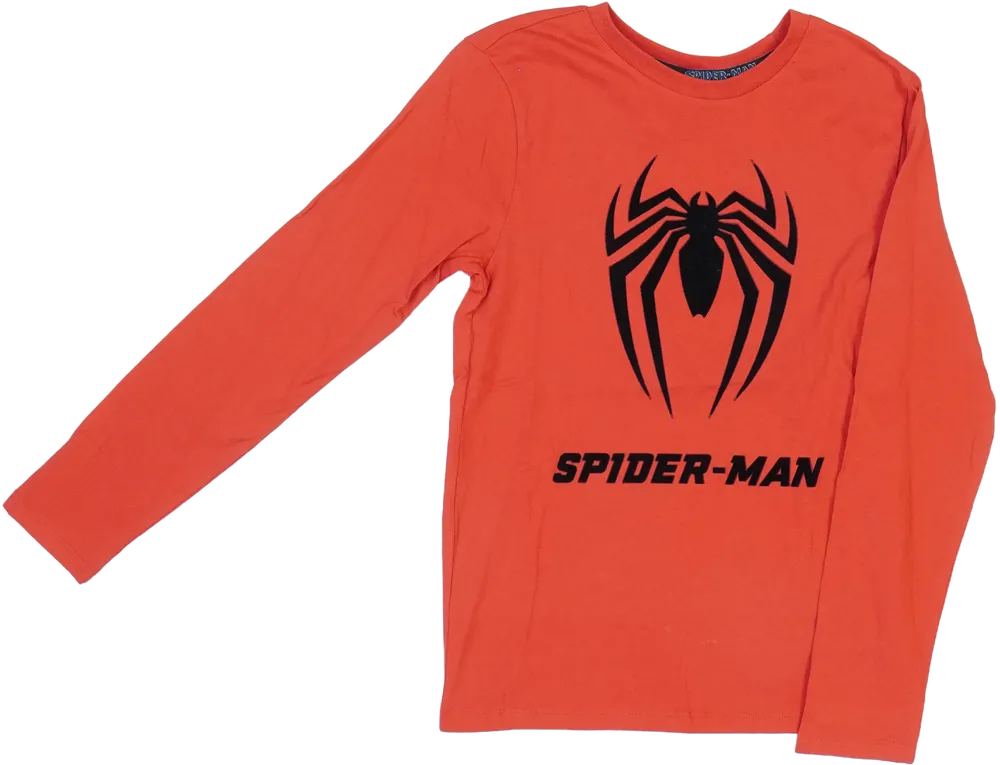 Piros Marvel Hosszú ujjú felső EU 140 / UK 10 év / US 10 év/L