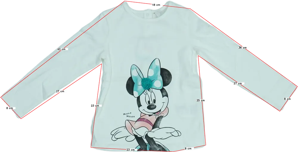 Fehér OVS Hosszú ujjú felső EU 98 / UK 3 év / US 3T