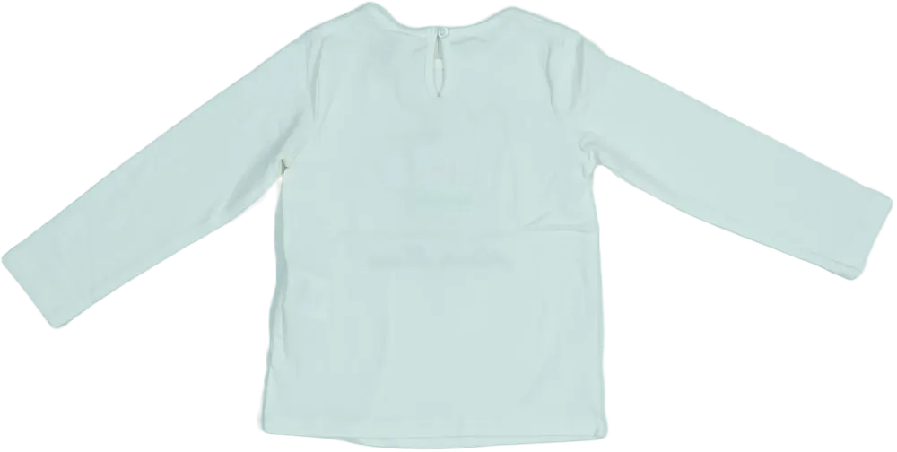 Fehér Disney Hosszú ujjú felső EU 92 / UK 2 év / US 2T