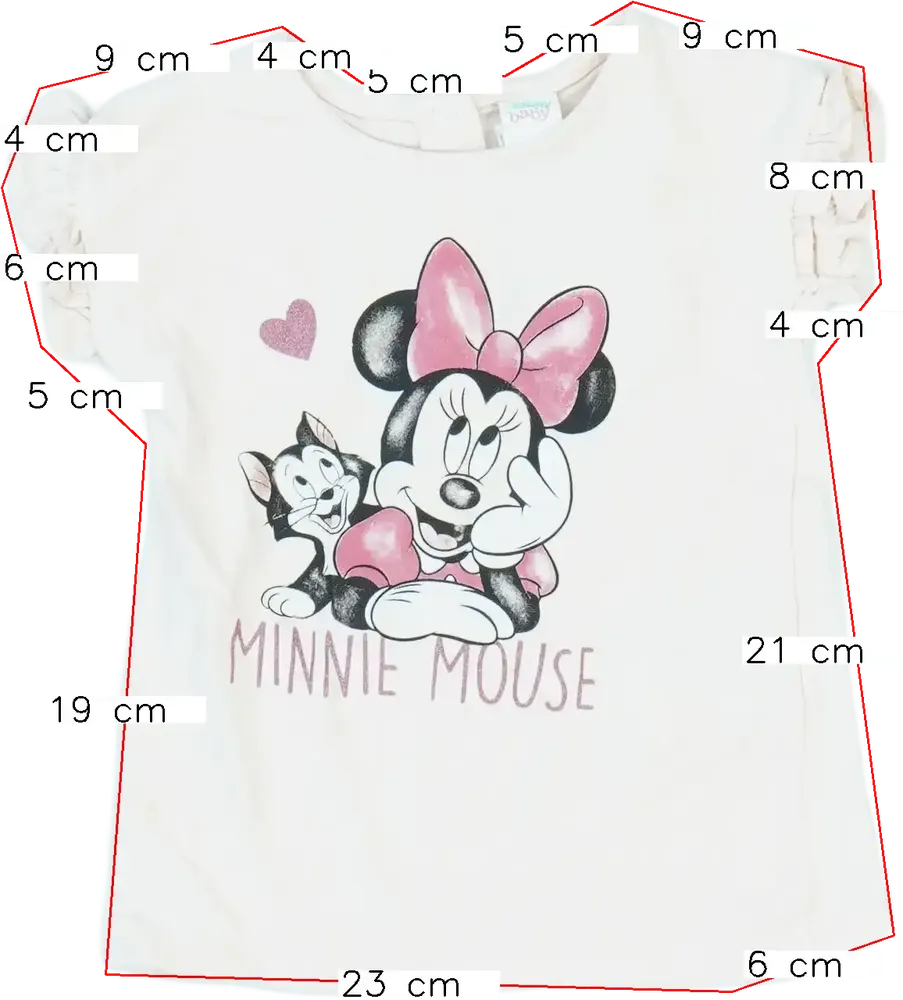 Rózsaszín Disney Póló EU 86 / UK 12-18 hónap / US 18 hónap