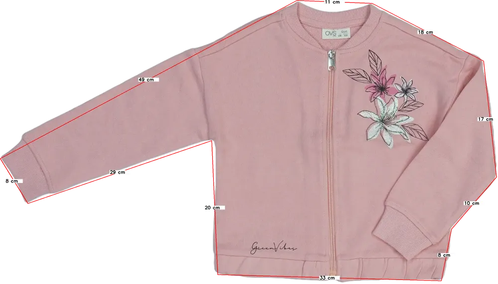 Rózsaszín OVS Pulóver EU 110 / UK 5 év / US 5 év/XS