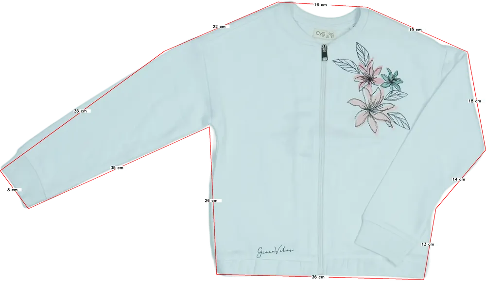 Fehér OVS Kardigán EU 134 / UK 9 év / US 9 év/L