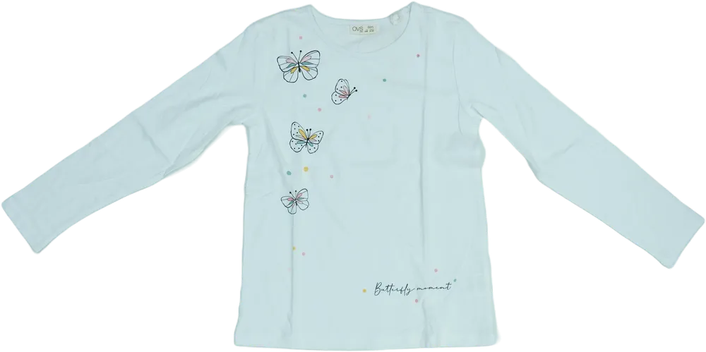 Fehér OVS Hosszú ujjú felső EU 140 / UK 10 év / US 10 év/L