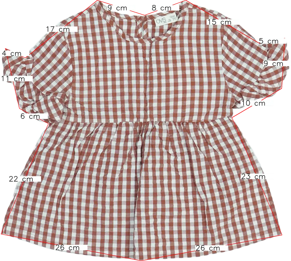 Barna OVS Tunika EU 122 / UK 7 év / US 7 év/M