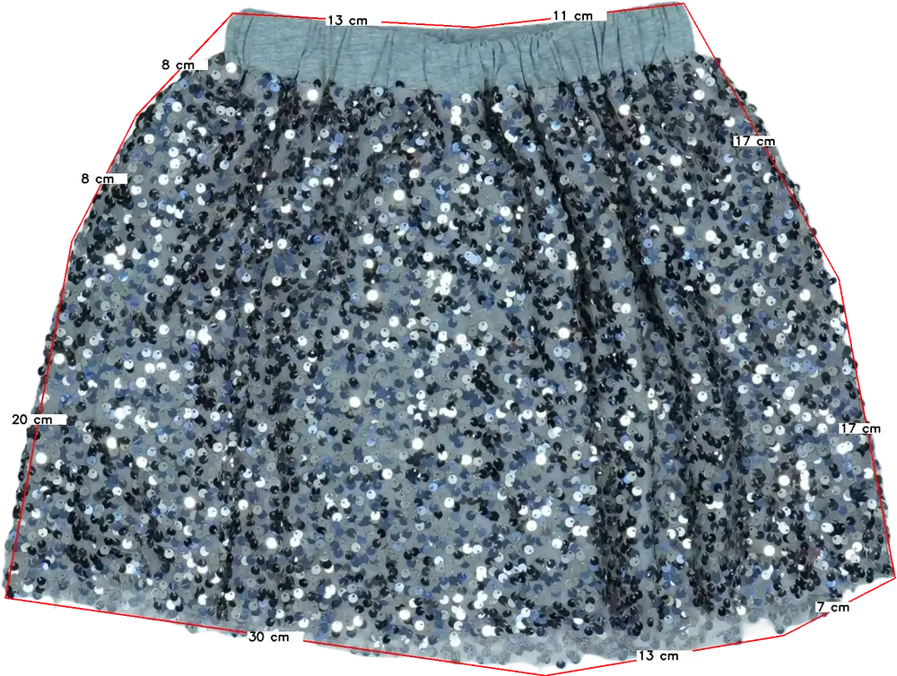 Ezüst OVS Szoknya EU 134 / UK 9 év / US 9 év/L