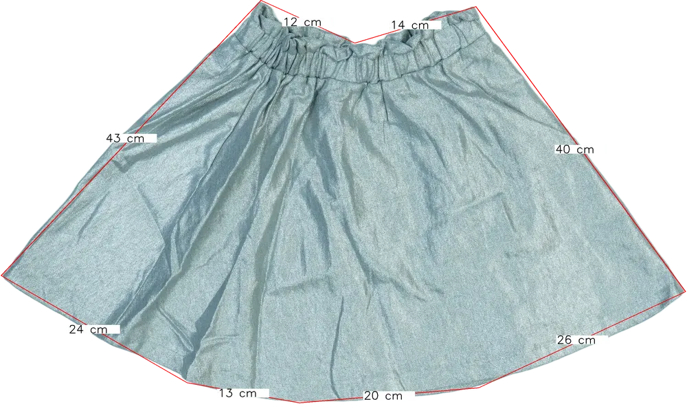 Ezüst OVS Szoknya EU 140 / UK 10 év / US 10 év/L