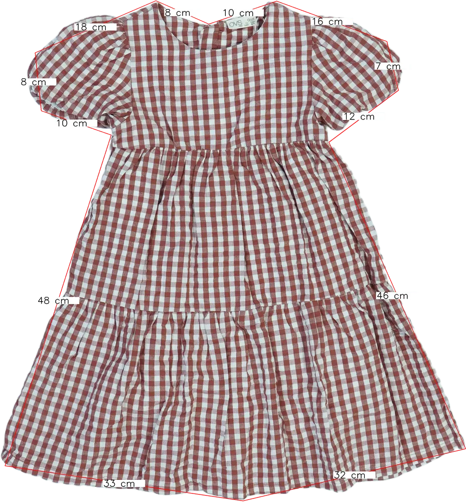 Barna OVS Ruha EU 122 / UK 7 év / US 7 év/M