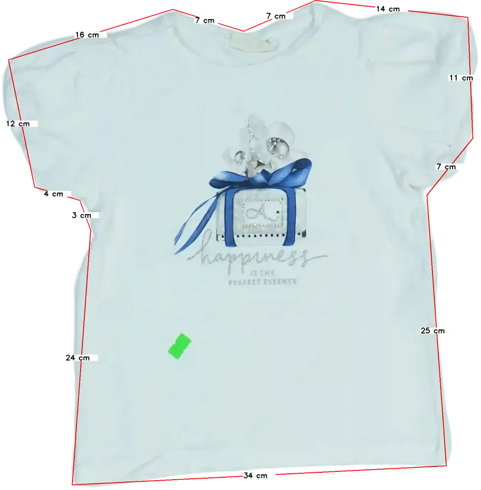 Fehér OVS Póló EU 122 / UK 7 év / US 7 év/M